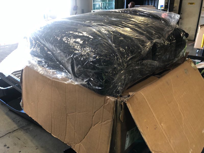 Photo 1 of Vesgantti 142" Cloud Couch Sectional Modular Sofa, Comfy Sectional Couch with Ottoman Deep Seat Chenille L Shaped Sofa, Modular Couches for Living Room, Bedroom and Apartment, Black