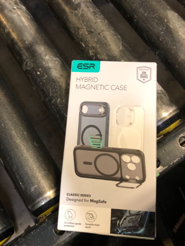 Photo 1 of ESR for iPhone 17 Pro Case with Stash Stand, Camera Control Cover Compatible with MagSafe, Military-Grade Drop Protection Magnetic Phone Case for iPhone 17 Pro, Scratch-Resistant Back Cover, Clear