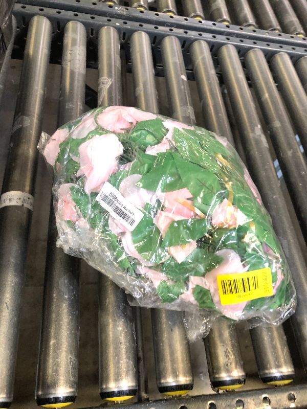 Photo 1 of 10PCS Fake Rose Garland, 7.5Ft Artificial Vines Flowers Hanging Rose Vine forfor Table Wedding Backdrop Arch Wall Party Mantle Festival Decor (Pink)