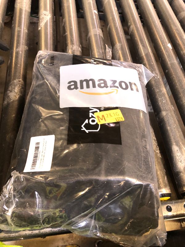 Photo 1 of CozyLux Satin Sheets Queen Size - 4 Piece Black Bed Sheet Set with Silky Microfiber, 1 Deep Pocket Fitted Sheet, 1 Flat Sheet, and 2 Pillowcases - Smooth and Soft