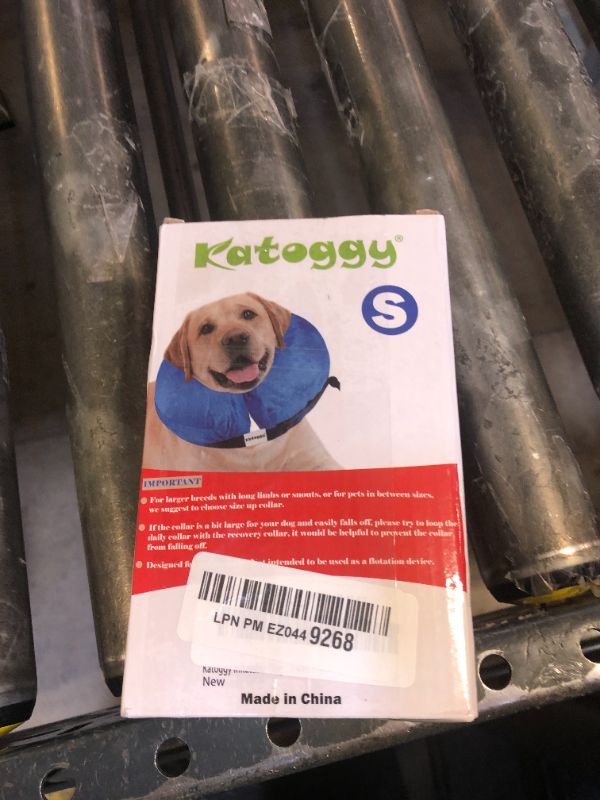 Photo 1 of Katoggy Inflatable Dog Collar, Soft Dog Cone for Dogs After Surgery, Adjustable Blow up Donut E-Collars for Small Medium Large Dogs and Cats