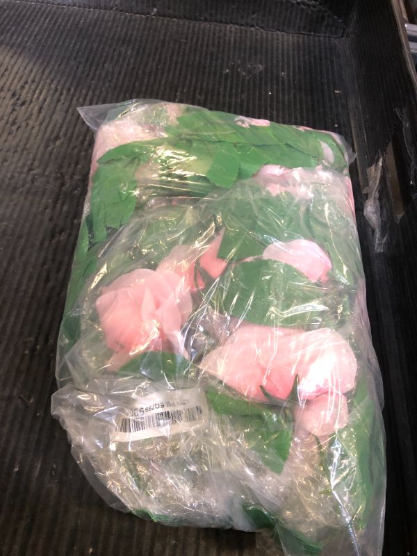 Photo 1 of 10PCS Fake Rose Garland, 7.5Ft Artificial Vines Flowers Hanging Rose Vine forfor Table Wedding Backdrop Arch Wall Party Mantle Festival Decor (Pink)