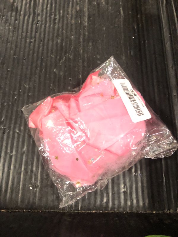 Photo 1 of Otunrues Dog Birthday Dress Tulle Dress with Big Bowknot Princess Birthday Outfit Girls Doggie Dresses Clothes for Small Dog Cats Pink L