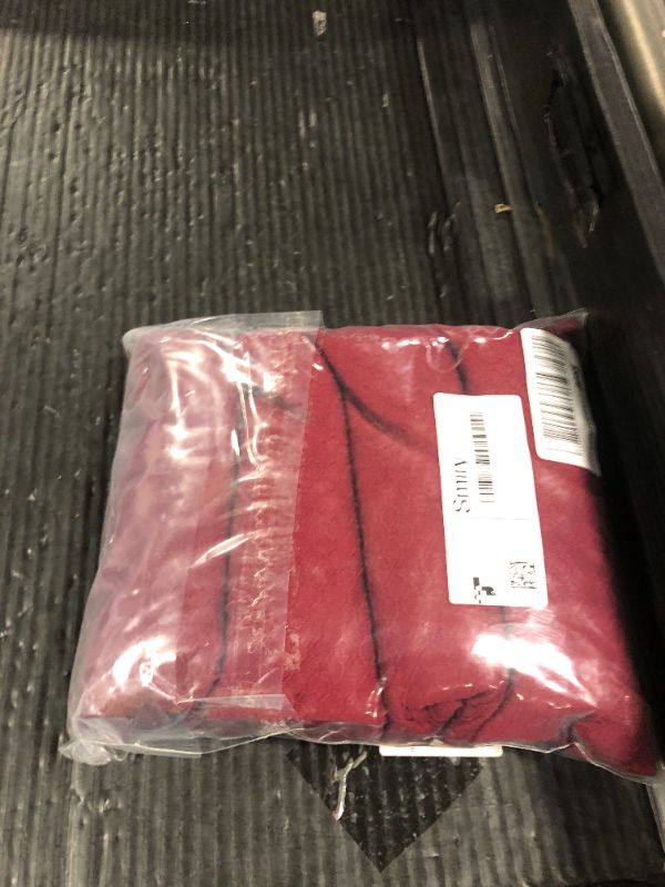 Photo 1 of Smiry Waterproof Seat Covers for Dining Room Chairs Set of 4, Stretch Jacquard Removable Washable Chair Seat Slipcovers Protector, No Rear Covers, Wine Red
