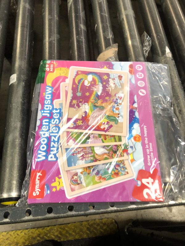 Photo 1 of SYNARRY Large Unicorn Princess Fairy Wooden Puzzles for Girls Gift Box(12.2*9.4 in) - FSC Certified, 24 Pcs Puzzles for Kids Ages 4-6, Puzzles for Toddlers 3-5, Unicorn Toys Gifts for 3 4 5 Year Old