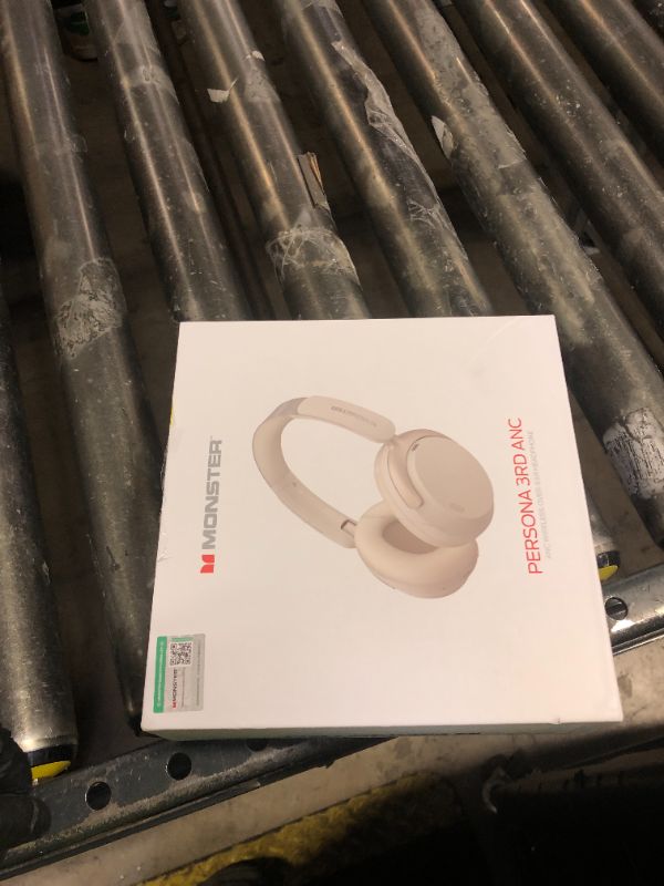 Photo 1 of Monster Persona 3rd ANC Active Noise Canceling Headphones, Wireless Bluetooth 5.4 Over-Ear Headphones with 6 Mics, 70H Playtime and 3 EQ Modes, Deep Bass, Foldable Comfort Design for Travel, White