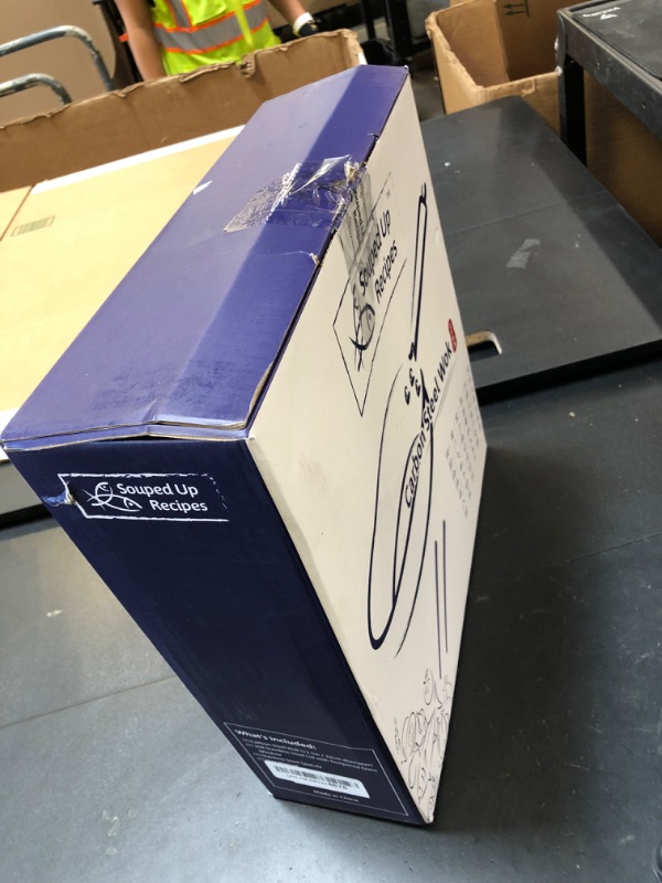 Photo 1 of Souped Up Recipes 12.5 Inch Carbon Steel Wok For Electric, Induction and Gas Stoves (Lid, Spatula and User Guide Video Included)
