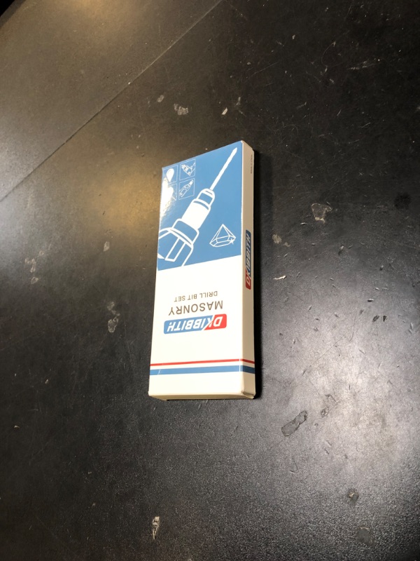 Photo 1 of 10-Piece Masonry Drill Bit Set for Concrete Tile Glass Ceramic Brick,1/8 to 1/2 Inch Drilling Bits with Triangle Handle,Tungsten Steel Alloy Tip.?Black?