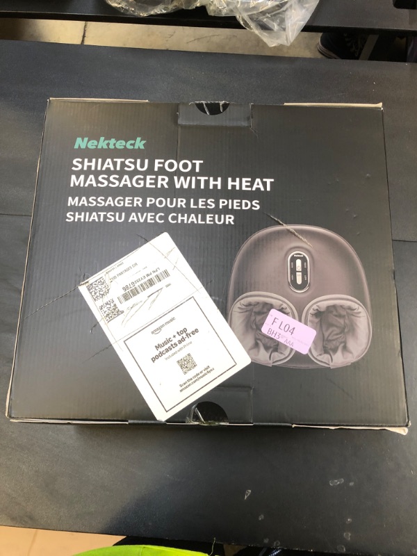 Photo 1 of Nekteck Shiatsu Foot Massager with Heat, FSA Eligible Deep Kneading Therapy Air Compression, HSA Feet Massage Improve Blood Circulation Foot Wellness Soothing Pain Relief, Relax for Home Office Use