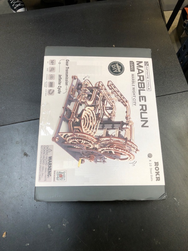 Photo 1 of ROBOTIME 3D Puzzles Marble Run - LGA01 Marble Night City Wooden Model to Build - Model Building Kits for Adults