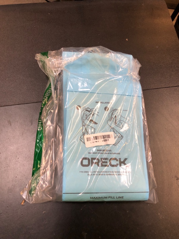 Photo 1 of Oreck Commercial XL Vacuum Cleaner Bags, Pack of 9, Single-Wall Filtration, Disposable, Fights Odors, Oreck Vacuum Cleaner Bags for Use in Upright Vacuums