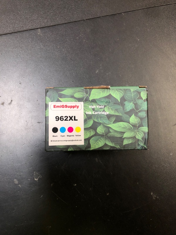 Photo 1 of 962XL Ink Cartridges Combo Pack Replacement for HP ink 962 for HP962 XL Compatible with OfficeJet 9010 9014e 9015e 9016 9018e 9019e 9020e 9022e 9025e 9028e Printers Black Cyan Magenta Yellow(4-Pack)