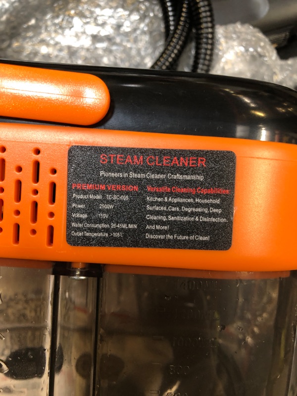 Photo 1 of Koutop Steam Cleaner for Home & Car-Portable Handheld Steamer for Cleaning with 3-Level Handle, 15s Heat-Up, Large Tank, 16 Accessories - Clean Grease, Grout, Tile, Floor, Couch, Dirt, Furniture