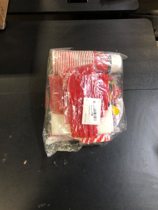 Photo 1 of 196Pcs Cartoon Animation Birthday Party Supplies Decorations for Birthday,Cartoon Theme Party Favors Including Banner, Plates, Cups, Napkins, Cutlery and Tablecloth for 24 Guests