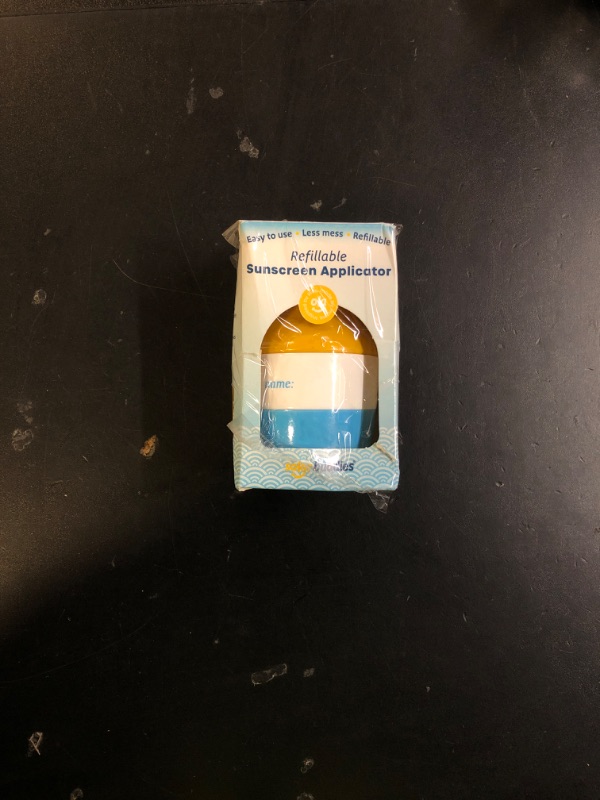 Photo 1 of Solar Buddies Sunscreen Applicator - Single Blue - Refillable Roll on Sponge Sunscreen, Suncream & Lotion Applicator For Kids, Adults & Families - Holds 3.4fl oz, Perfect Size for Travel