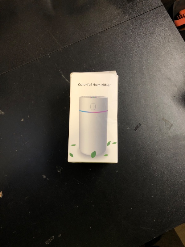 Photo 1 of Portable Mini Humidifier with 7-color Lights, Cool Mist Small Desk Humidifiers Car Humidifier [2 Mist Modes] USB Personal Desktop Humidifiers for Bedroom, Office, Travel, Car, Plants, Super Quiet
