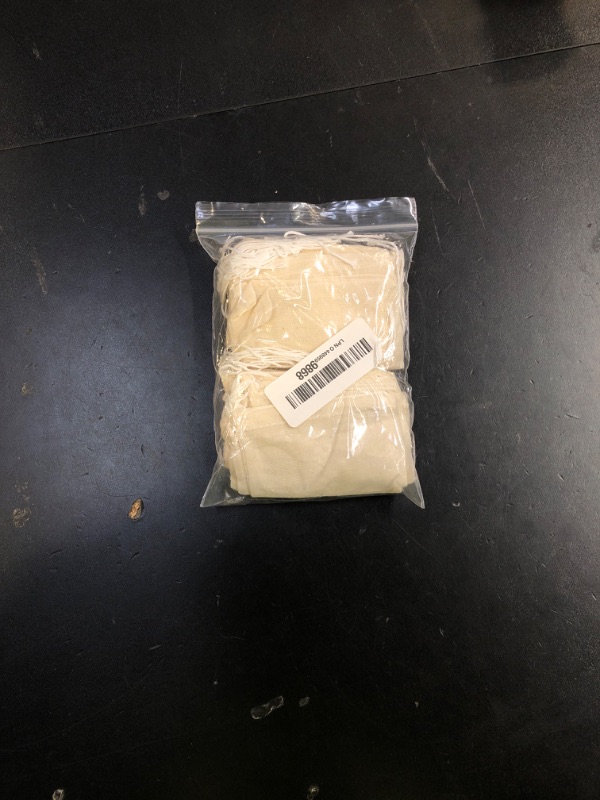 Photo 1 of Spice Bags for Cooking, 30PCS Muslin Drawstring Soap Bags Reusable Empty Tea Bags for Loose Tea Sachet Bags Cheese Cloth Bags for Straining 3x4 Inch