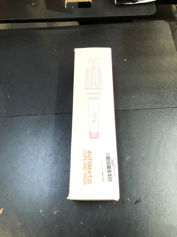 Photo 1 of Auto Hair Curler, Automatic Curling Iron with 4 Temperature & 3 Timer, Automatic Shut-Off, Anti-Scald, Anti-Tangle Rotating Curling Wand for Hair Styling, White
