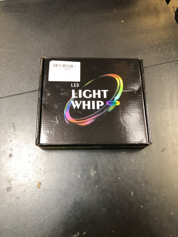 Photo 1 of CHINLY LED Whip Lights, Fiber Optic Whip for Dancing, with 40 Color Effect Mode, APP Control and 360°Swivel, Rechargeable Rave Light for Parties, Light Shows, Unique Gifts for Girlfriend,Girl,Wife