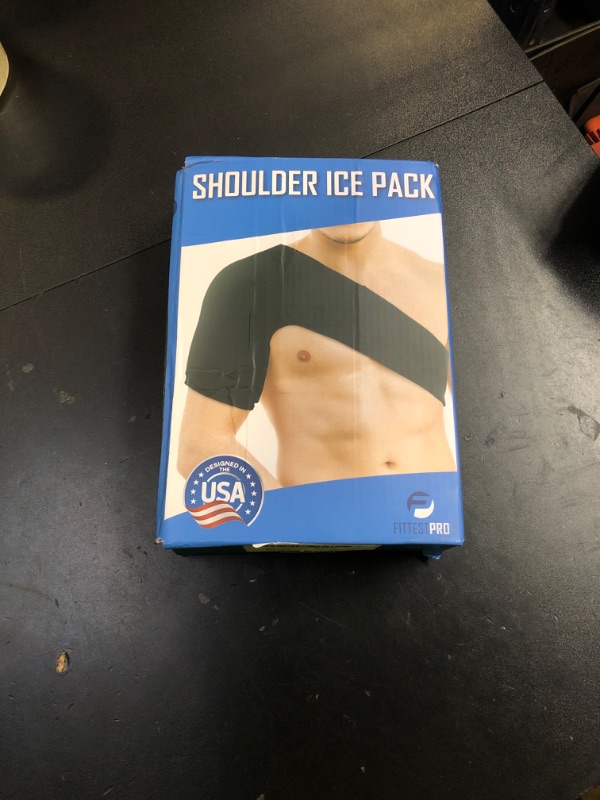 Photo 1 of Fittest Pro Shoulder Ice Pack Wrap, HSA or FSA Eligible, Reusable Cold Therapy Wrap for Tendonitis, Swelling, Rotator Cuff, and Recovery - Shoulder Brace Compression Sleeve