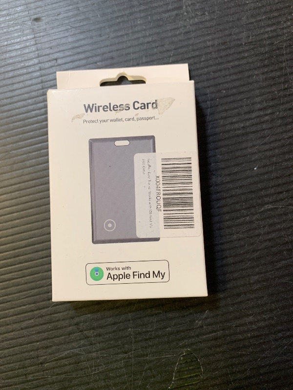 Photo 1 of Air Card Tracker Works with iOS Find My (iOS Only), Wallet Tracker Item Finder for Luggage Tags, Passports, Laptops, Badge, Bags and More, Non-Replaceable Battery for 1 Year