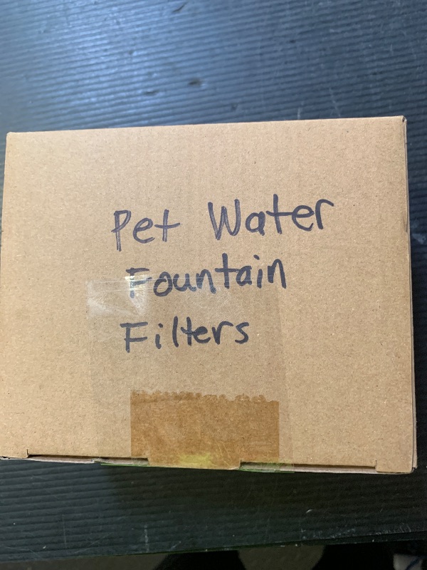 Photo 1 of Comsmart Pet Fountain Filter Set, 3 Triple Filtration System Replacement Cat Water Fountain Filters for Square 84oz/2.5L Automatic Pet Fountain Cat Water Fountain (Pack of 8)