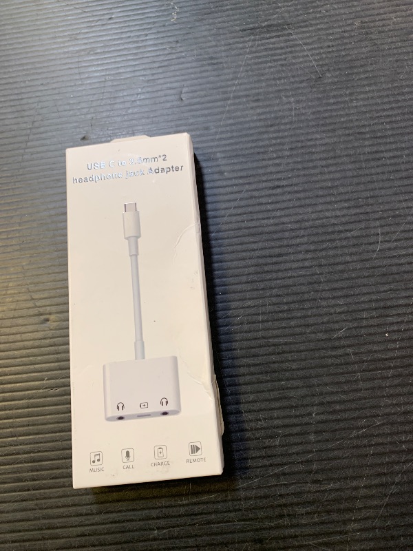 Photo 1 of USB C to 3.5mm Audio Adapter, 3-in-1 Aux to USB C Headphone Splitter with PD Fast Charging, 3.5mm to USB C Headphone Jack Adapter Compatible with iPhone 15/16, iPad Pro, Galaxy S24/S23, and More
