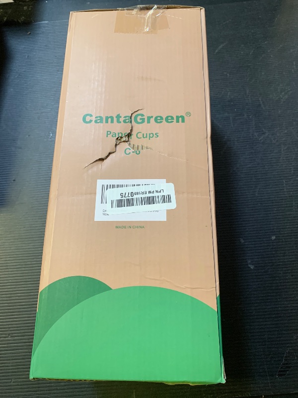 Photo 1 of CantaGreen 200 Count 6 OZ Heavy-duty Paper Cups, Coffee Cups, Disposable Hot and Cold Cup