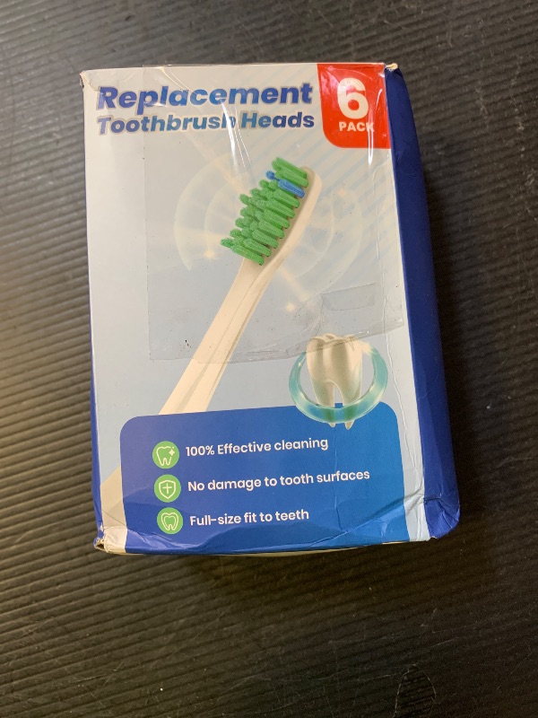 Photo 1 of Replacement Heads for Philips Sonicare - Replacement Toothbrush Head Compatible with Phillips Sonicare Screw-on Electric Brush Head for E-Series, Essence, Xtreme, Elite, Advance and CleanCare, 6 Pack