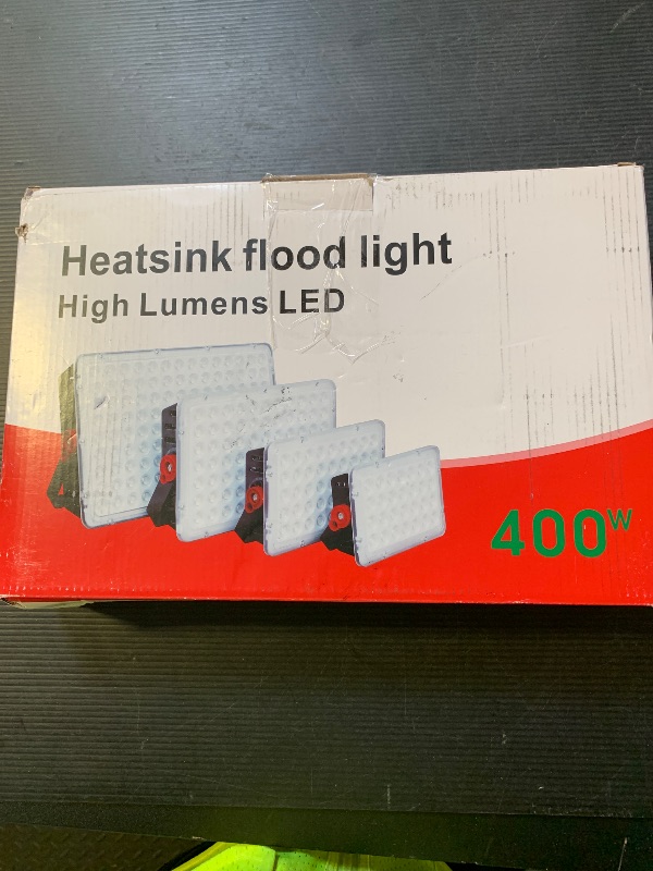 Photo 1 of Indmird 400W Led Outdoor FloodLight, Exterior Flood Lights, Led Stadium Lights, Plug in Flood Light, for Yard, Garden,Playground,Lawn, Garages, Basketball Court, Stadium(Wiring Type, No Plug)
