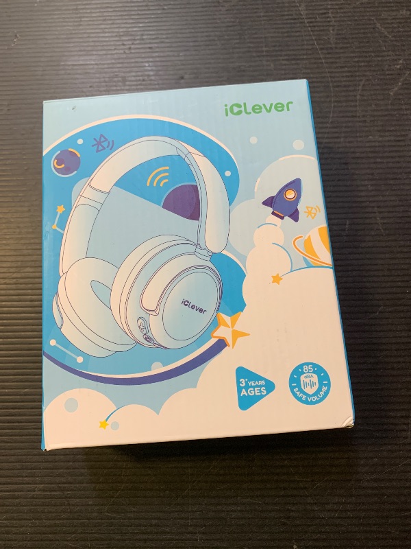 Photo 1 of iClever BTH22 Kids Bluetooth Headphones, 60H Play Time, USB C Fast Charging, Bluetooth 5.4, AUX Cord,Safe Volume 74/85 dBA,Toddler Headphones for iPad/Tablet/Travel/School, Blue