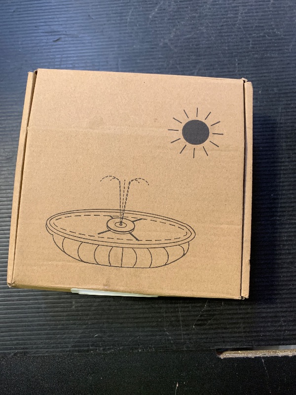 Photo 1 of Yzert Solar Fountain with LED Lights Green Flower, 3.5W Glass Solar Bird Bath Fountains Pump with 2200 mAh Battery, Solar Water Fountain for Bird Bath, Garden, Outdoor, Pond -Black Panel Colorful