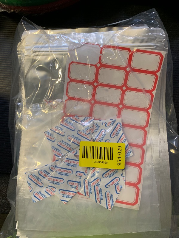 Photo 1 of Cloudslucky Mylar Bags 1Quart 50PCS 7"X10" for Food Storage with Oxygen Absorbers&Labels,10Mil Thick Resealable Zipper&Heat Seal Stand Up Pouches for Packaging Long Term,Dried Food,BPA Free