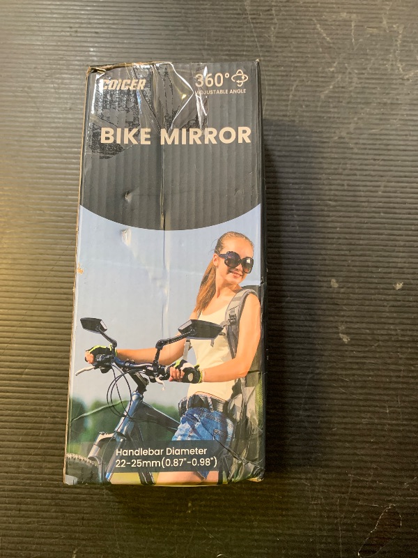 Photo 1 of Bike Mirror Handlebar Mount 360° Adjustable 2pcs, Accessories Bike Side Mirror, E Bike Mirrors for Handlebars, Scooter Mirrors for Handlebars with Scratch Resistant Glass, E Bike Rear View Mirror