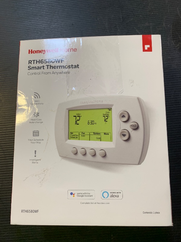 Photo 1 of Honeywell Home RTH6580WF Wi-Fi 7-Day Programmable Thermostat, White