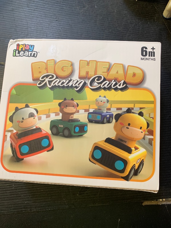Photo 1 of iPlay, iLearn Press to Go Car Toys for Toddlers 1-3, Baby Animal Racing Cars, Infant Play Vehicle Set, Baby Push Go Friction Car Toys for 6-9-12-18 Months, 1st Birthday Gifts for 1-2 Years Old Boys