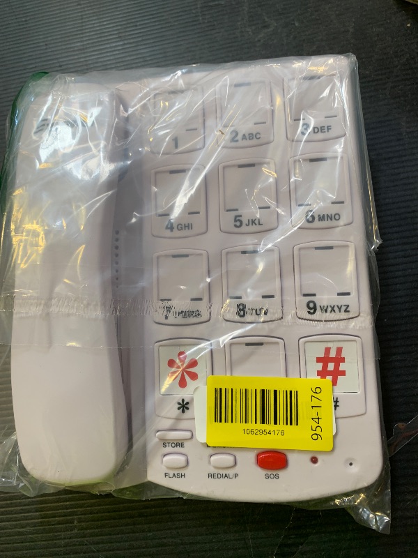 Photo 1 of Excelltel Big Button Phone for Seniors, Corded Landline Telephone with 10 Picture Keys, Phones for Elderly,One-Touch Dialling,Suitable People with Vision Disorders/Hearing Damage (EX-LD-828-01)