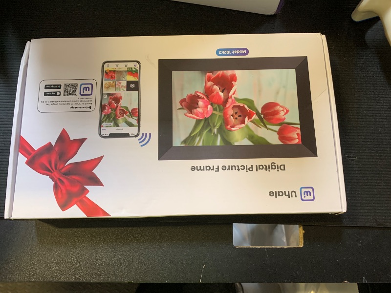 Photo 1 of Uhale Digital Picture Frame 32GB Storage 10.1 Inch WiFi Electronic Photo Frames SD Card Slot IPS Touch Screen HD Display Auto Rotate Slideshow Share Videos Photos Instantly Send Wishes Remotely