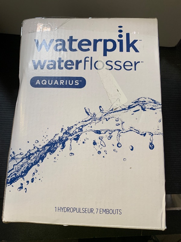 Photo 1 of Waterpik Aquarius Water Flosser For Teeth Cleaning, Gums, Braces, Dental Care, Electric Power With 10 Settings, 7 Tips For Multiple Users And Needs, ADA Accepted, White WP-660, Packaging May Vary