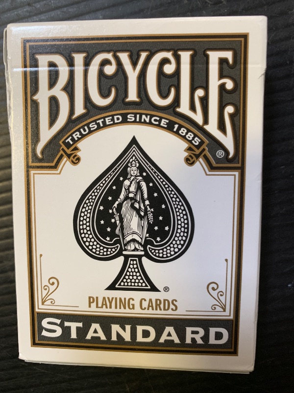 Photo 1 of Bicycle Black Playing Cards, Standard Index Poker Size, Classic Deck of Cards for Poker, Blackjack, Family Game Night & Card Games, Fun for All Ages