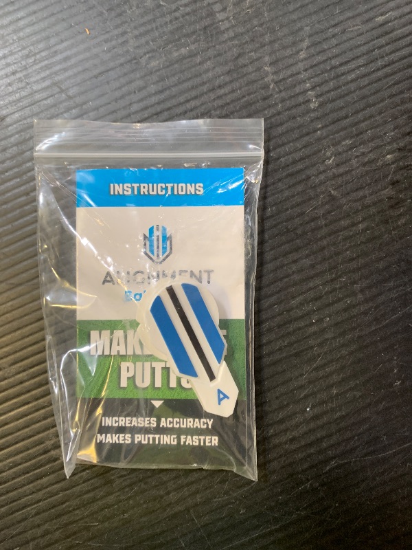 Photo 1 of Alignment Ball Mark - Putting Alignment Aid Tool - Golf Ball Marker - Rotate to Aim - Golf Gift Accessory for Men & Women Golfers - USGA Compliant - Blue