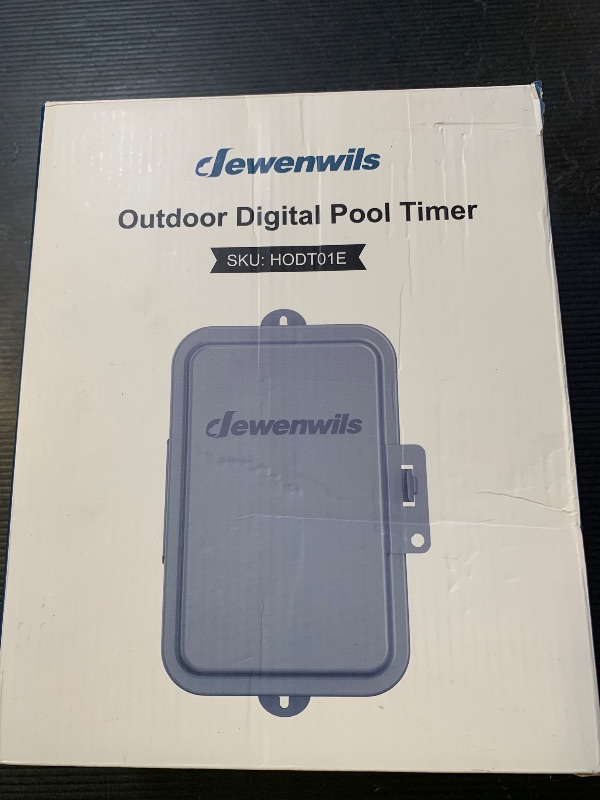 Photo 1 of DEWENWILS Outdoor Digital Pool Timer, 2HP 40A 120VAC, 7-Day 12 ON/Off Programmable Outdoor Timer for Pool Pump, Water Heater, Pool Filter, Landscape Lights, ETL Listed