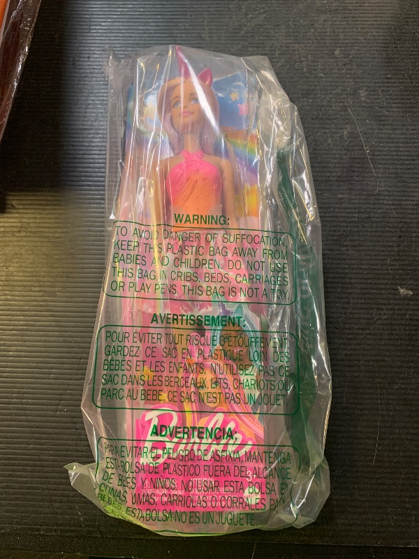 Photo 1 of Barbie Unicorn Doll with Pink Fantasy Hair, Colorful Outfit & Unicorn-Themed Accessories