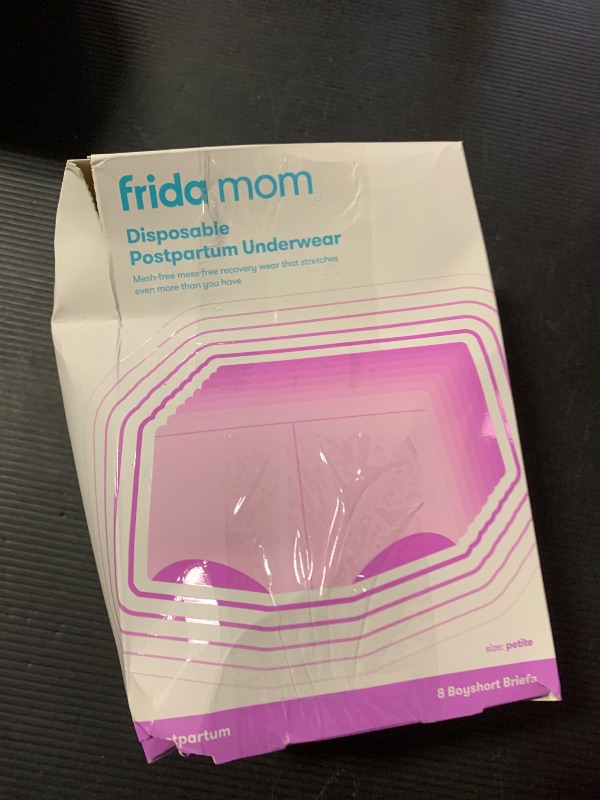 Photo 1 of Frida Mom 8pc Postpartum Underwear, Disposable Boyshort Panties, Seamless, Stretch Support, New Mom Essentials, Size Petite (Waist 23in-34in)
