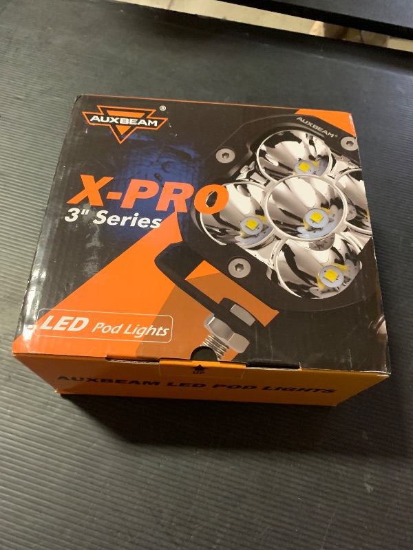Photo 1 of Auxbeam XP-Ultra Series 3Inch 80W Spot Flood Combo Ditch Lights, Far & Wide Amber White Cube Lights Offroad LED Bar, 9600LM Yellow Driving LED Pods with Light Covers, Pair