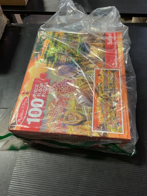 Photo 1 of Melissa & Doug African Plains Safari Jumbo Jigsaw Floor Puzzle (100 pcs, Over 4 feet Long)