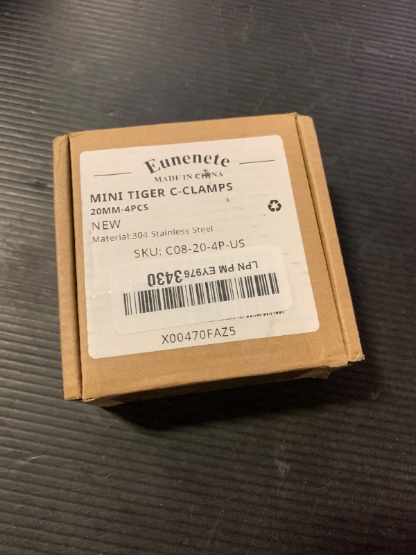 Photo 1 of Eunenete 304 Stainless Steel C-Clamps,20mm Mini Tiger Clamps for Woodworking,C-Clamp 4 pack