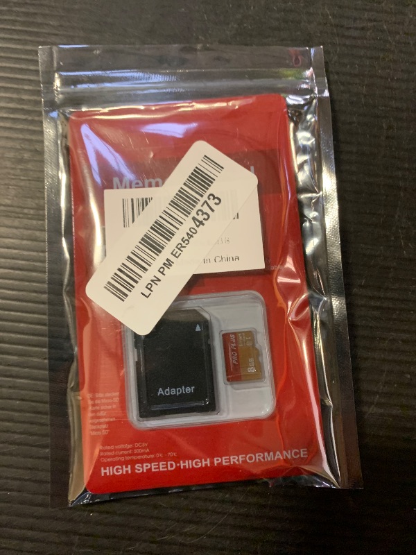 Photo 1 of 2 Pack TF Card 8GB with Adapter, High Speed Memory Card, UHS-I C10 A1 Memory TF Card for Tablet/Mobile Phone/Camera/Car Audio/Game Console (TF162 Red Gold 8GB)