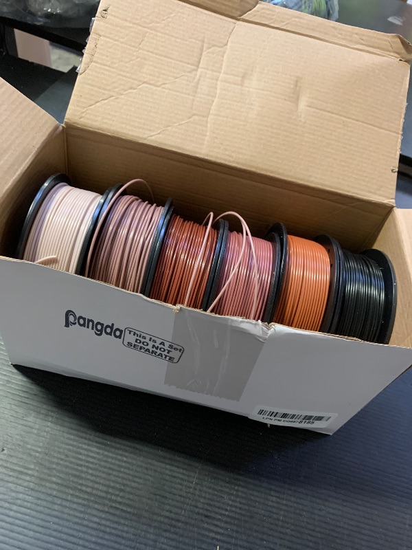 Photo 1 of Pangda 3D Printer Filament Bundle 1.75mm Multicolor Matte or Silk PLA Filament 3D Printing Material for Halloween Thanksgiving Day Christmas Easter Holiday Crafting Decorations(1.5 kg,Earth Color)