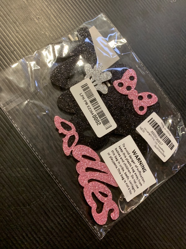 Photo 1 of CHuangQi Onederful Oh Twodles Glitter Cake Topper, 1st 2nd Minnie Themed Birthday Cake Decor, Birthday Party Supplies (Oh Twodles)